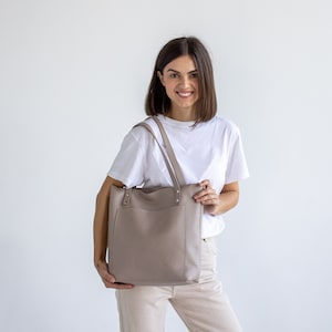 Leather tote bag | Handmade leather bags | Personalization pebbled leather shoulder bags | Handcrafted leather crossbody bag | Leather purse
