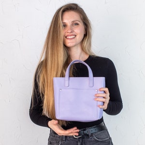Echtleder Mini Einkaufstasche | Kleine Geldbörse aus Leder | Handgemachte Tasche | Perfekt für Arbeit, Einkaufen oder Freizeit