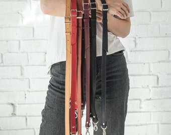 Bandoulière réglable en cuir - Accessoire fait main