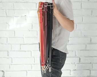 Adjustable Leather Crossbody Bag Strap
