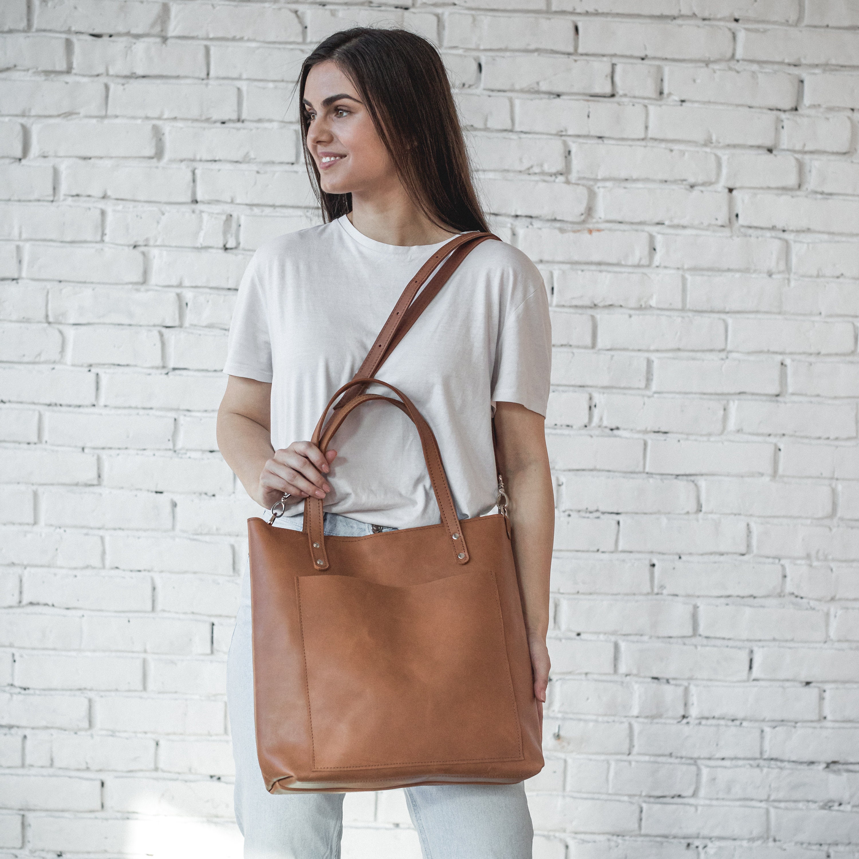 Sac fourretout en cuir de travail avec ou sans zipper Sac Etsy