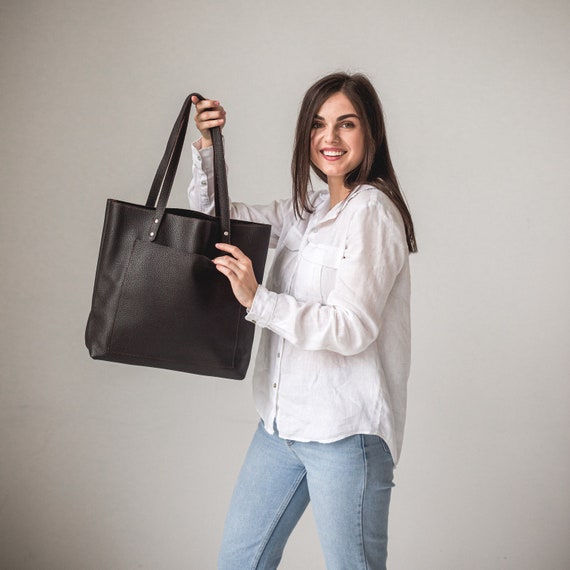 Soft Leather Tote Bag Leather Women Handbag Women Leather Shoulder Bag With Crossbody Strap Leather Work Bag Everyday Leather Purse Etsy Canada