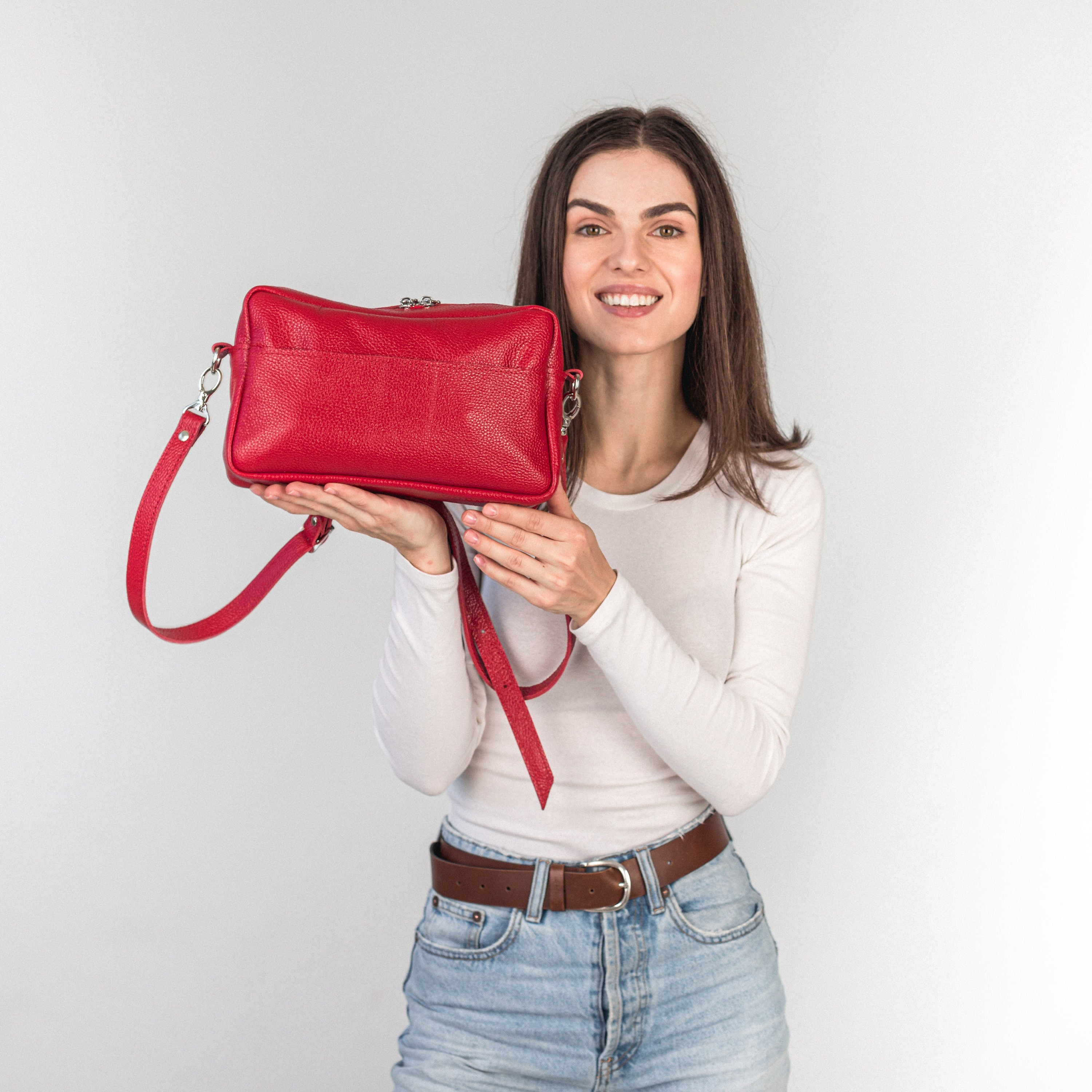 Handcrafted Genuine Leather Crossbody Bag | Handmade Leather