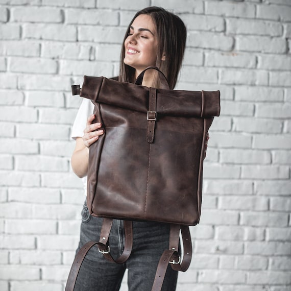 Womens roll top backpack, Guardar 55% disponible disposición magnánima 