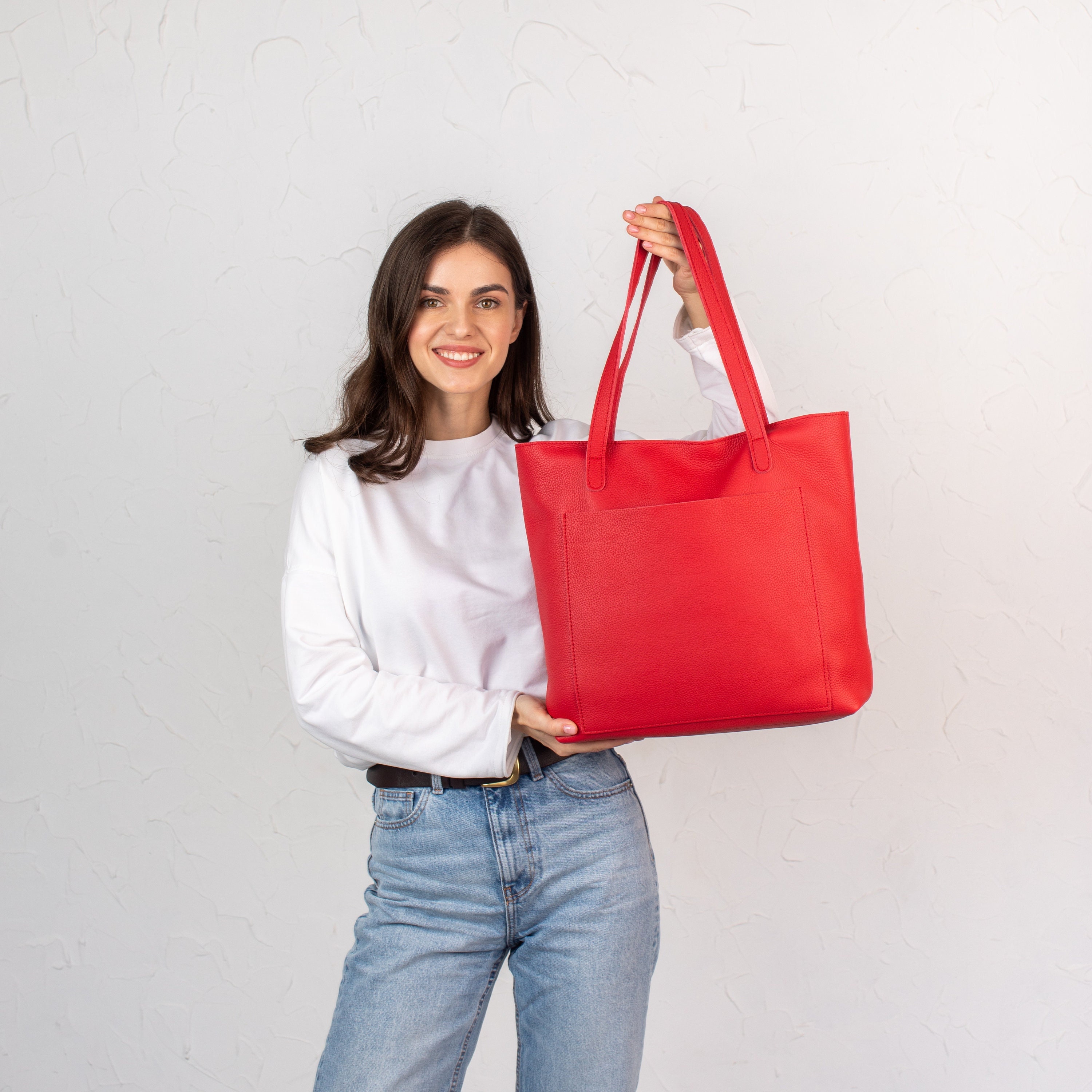 Everlane red tote outlet