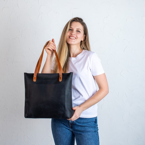 Genuine Leather Tote Genuine Tote Shoulder Bags Fashion Top-Handle