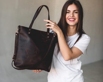 Leather Tote Bag Gift for Teacher