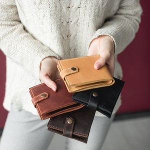 Cartera de hombre de cuero Cartera de hombre Cartera hombres Cartera de cuero para hombres Cartera minimalista Cartera de cuero hombres Cartera de cuero delgada Cartera de cuero imagen 6