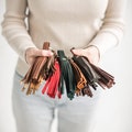 Leather Tassels for Handbag | Leather Tassel for Women Bags | Leather Keychain Tassel | Leather Tassels for Key | Leather Bag Accessories product logo