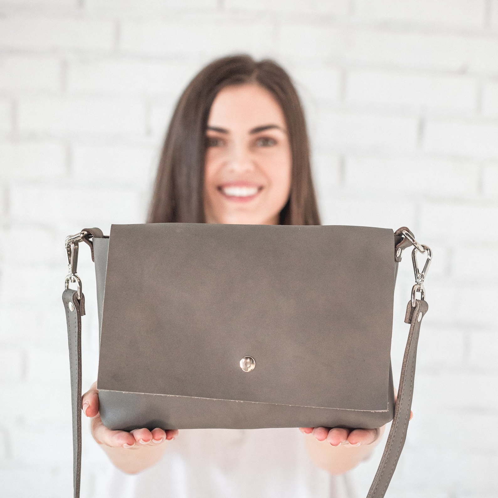 Small Leather Crossbody Bag Distressed Leather Bag Leather Etsy