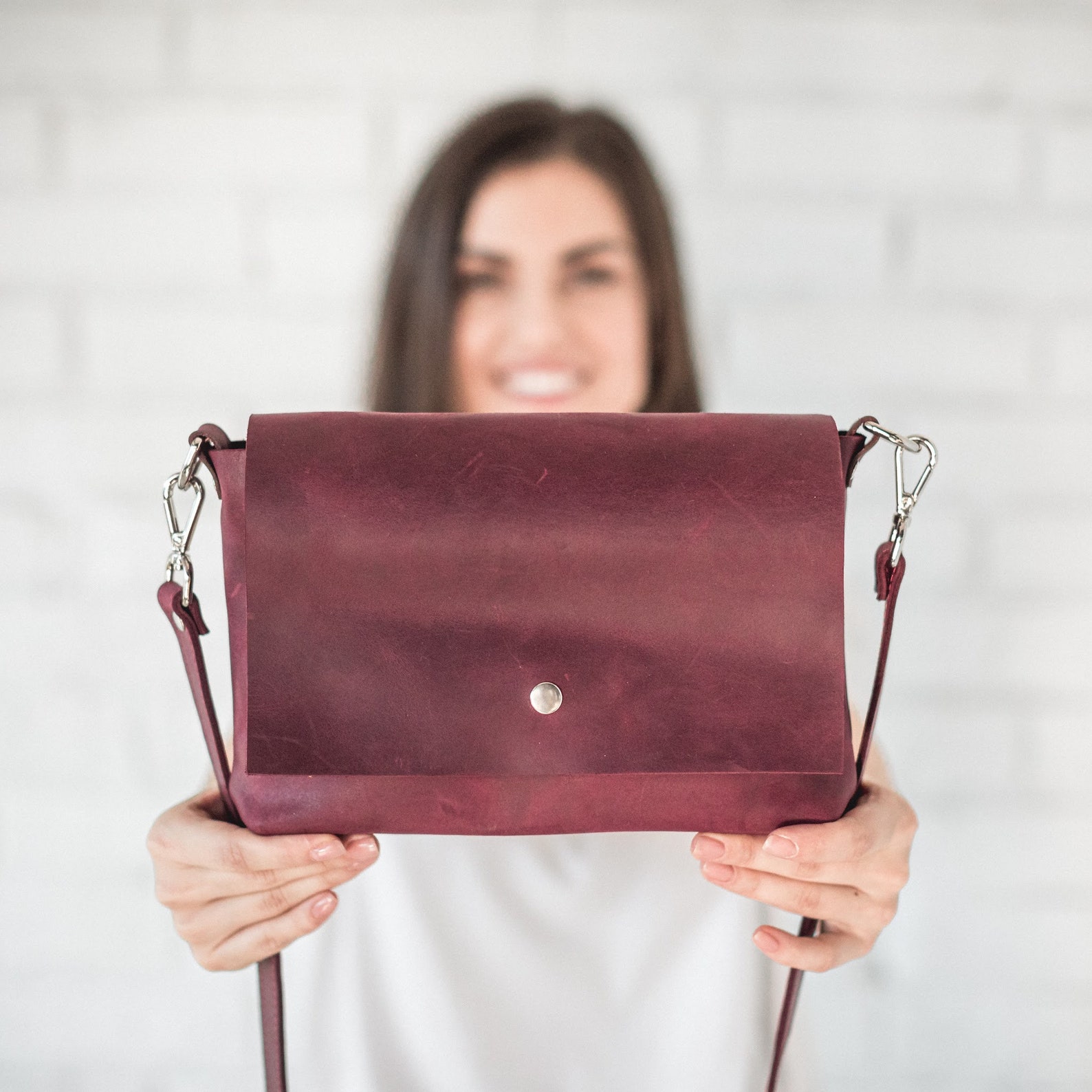 Small Leather Crossbody Bag Distressed Leather Bag Leather Etsy Canada