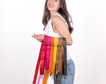 Leather Bag Strap, Short to Extra Long, All Sizes Crossbody Replacement