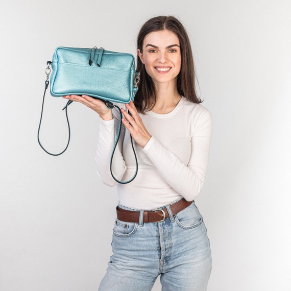 Handmade Pebble Leather Crossbody Bag With Zipper Genuine Pebble Leather Crossbody Purse With Adjustable Strap Personalization Bag Etsy Ireland