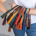 Genuine Leather Tassels | Leather Tassels for Bags | Handmade Leather Tassels for Tote Bag | Handcrafted Leather Tassels for Shoulder Bag product logo