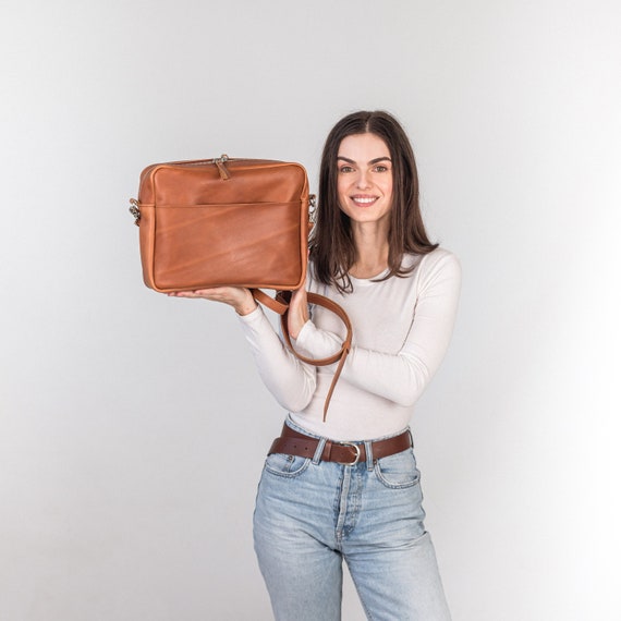 Crossbody Leather Bag for Everyday Use Leather Bag for Laptop