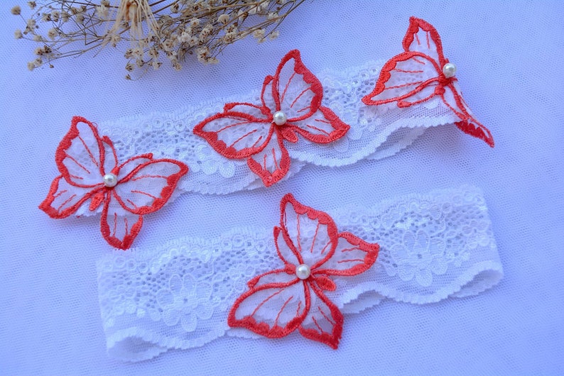 Bridal Lace Garter Set Mint Lace Garter Set Wedding Garters Lace Bridal White Mint Toss Keep Wedding Garter Set Butterflies Stretch Lace