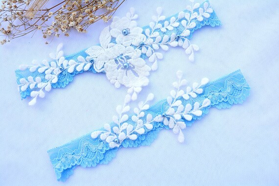 plus size blue garter