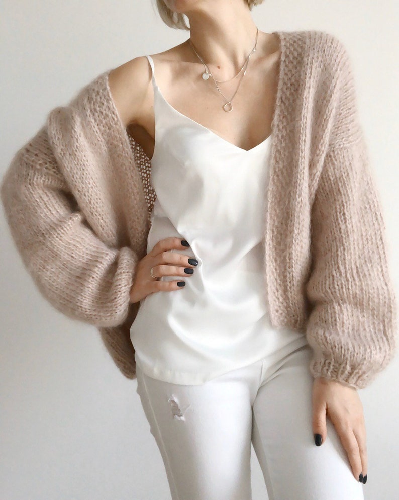 mohair oversized cardigan