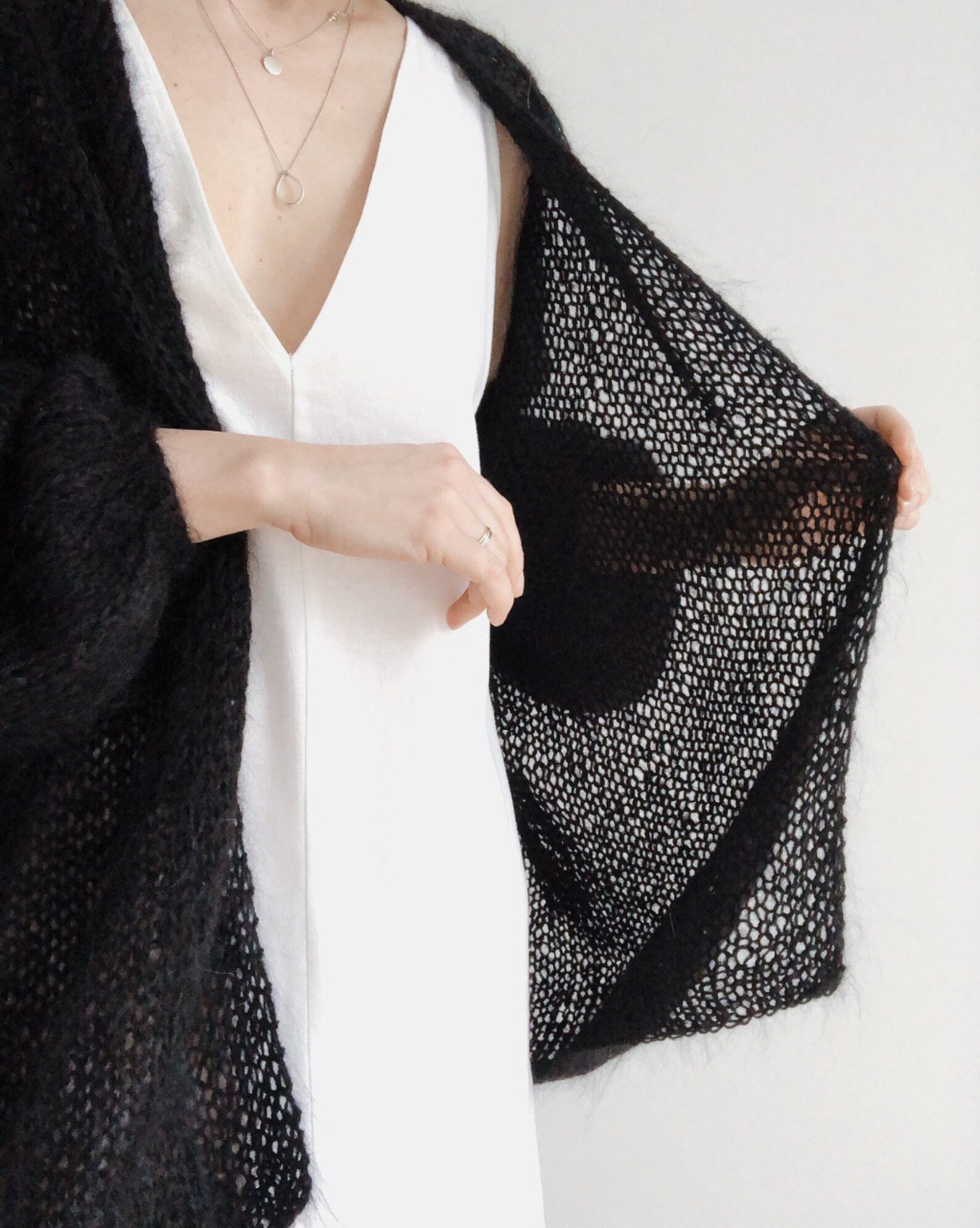 Mohair Cardigan Chunky Knit Cardigan Cable Knit Sweater Long Knit