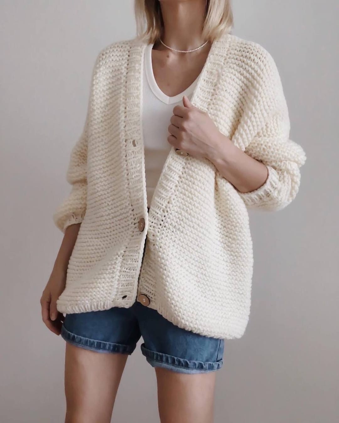Women Wool Oversized Cardigan, Chunky Knit Cardigan, Long Oversized