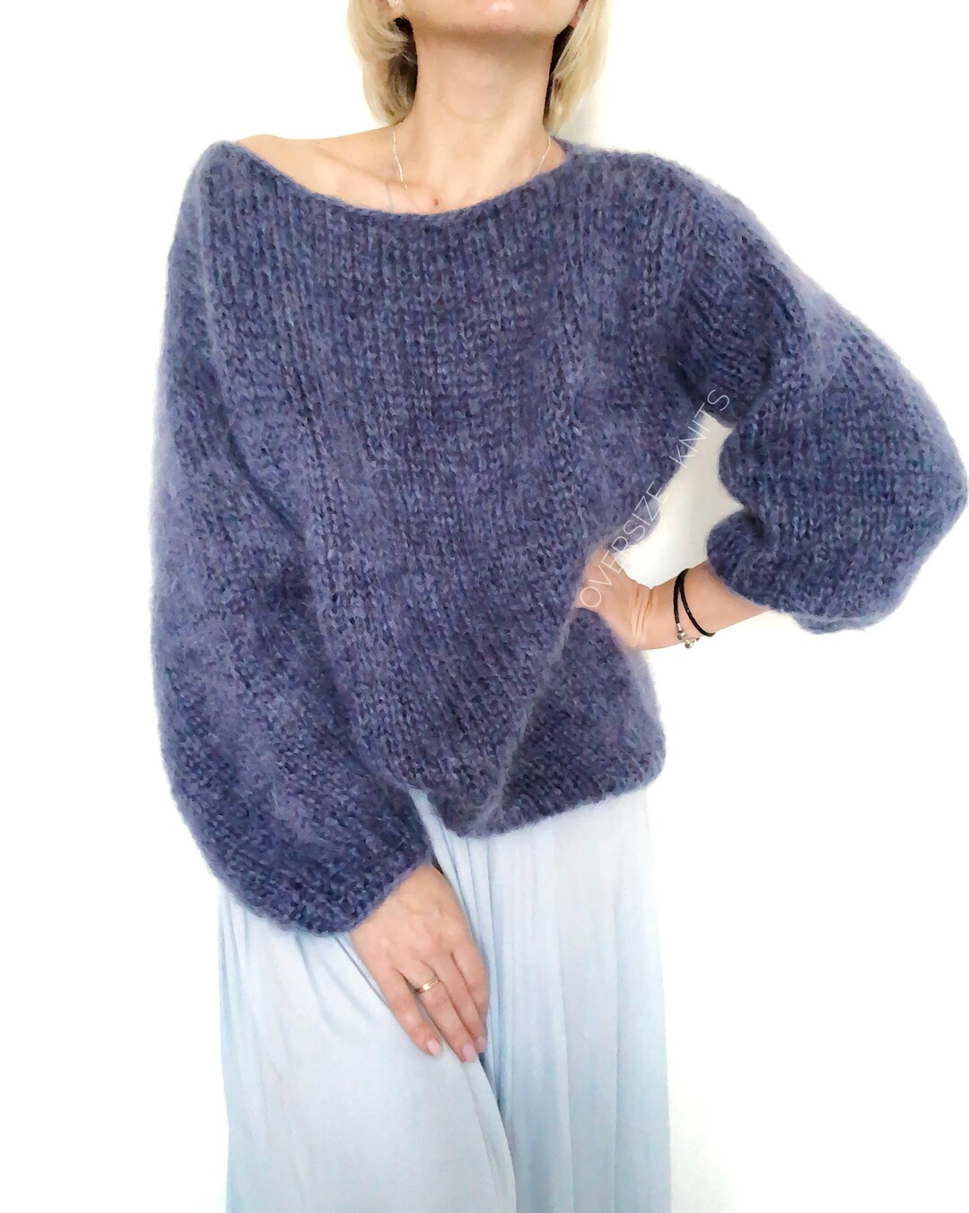 Women Sweater Mohair Chunky Knit Sweater Cable Knit Sweater - Etsy