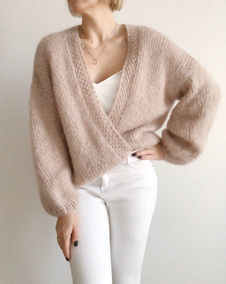 mohair oversized cardigan