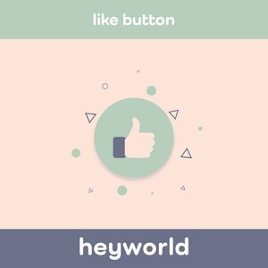 Like Button - Lower Thirds - Subscribe Button - YouTube Video Overlay - Animated Overlay - YouTube Graphics - YouTube Branding - HeyWorld