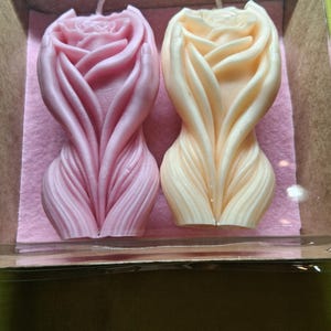 Rose in hands shapedScented Candle