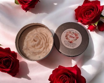 Travel Size Rose Scented Candle, Mini Rose Candle, Handmade Floral Home Fragrance, Romantic Gift, Self Care Gift, Rose Lover Gift