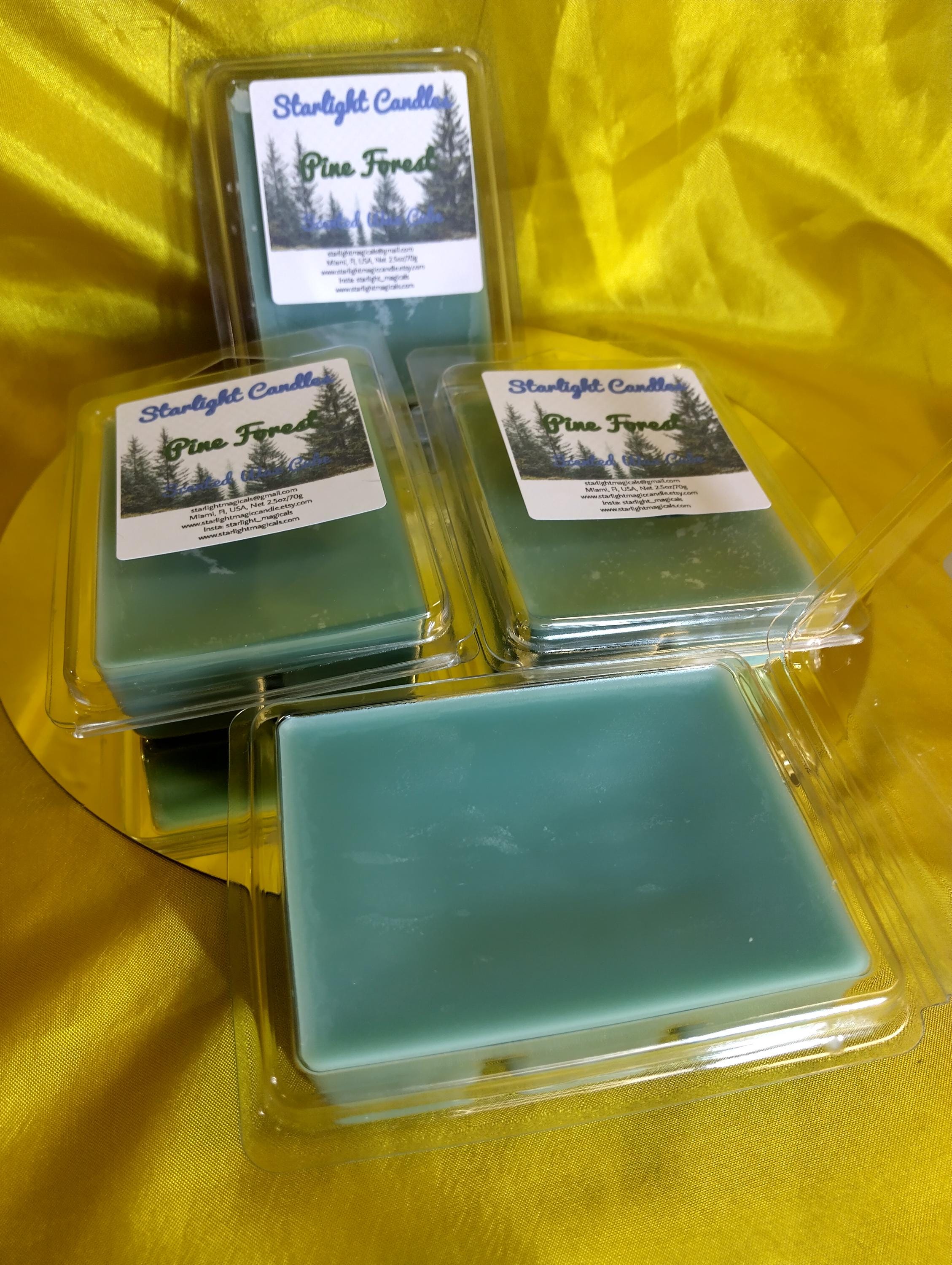 Duftwachswürfel mit Kiefernwaldduft, Duftwachs-Schmelztabletten mit immergrünem Duft, handgemachter Raumduft, Wintergeschenk