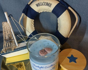 Seaside Serenity Scented Candle 6.5oz / 35+hr burn