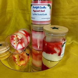 Peppermint Swirl Scented Candle