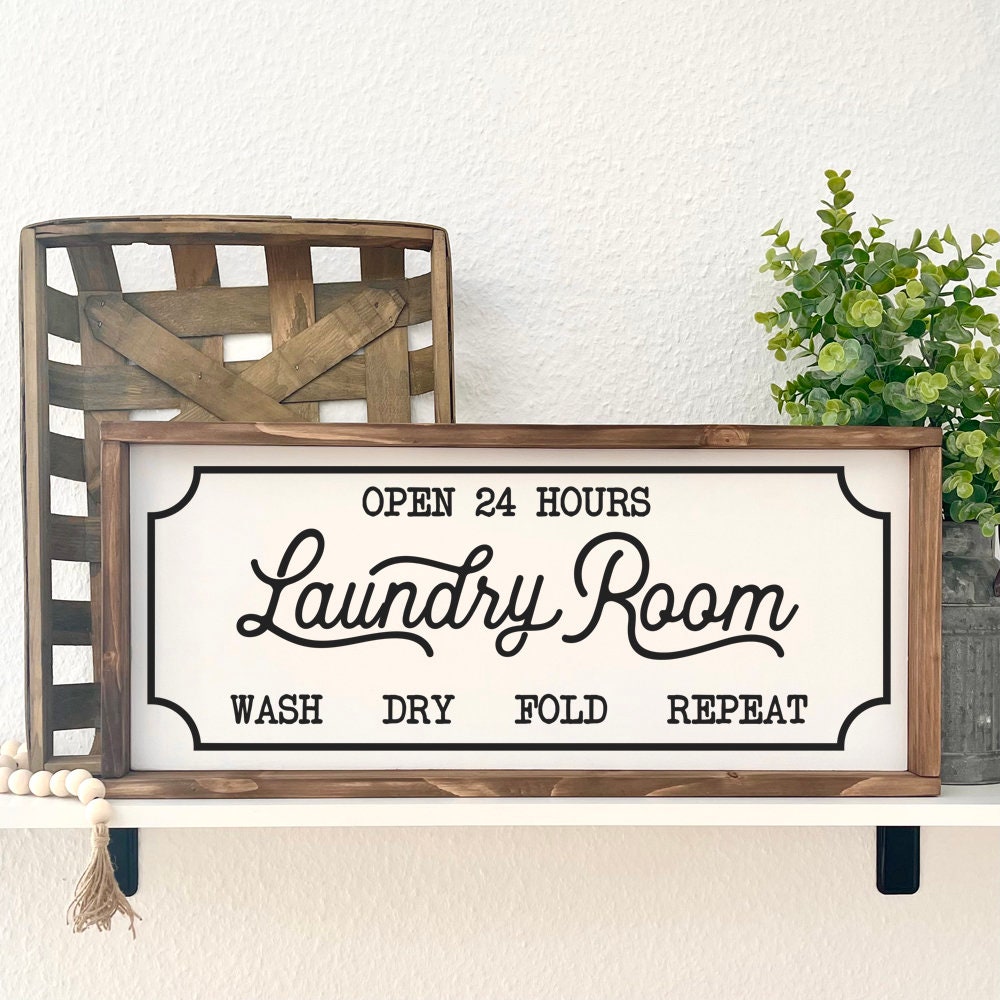 Laundry Room Holzschild Schild mit Motiv Schild Landhaus | Etsy