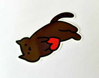 cat with a lot of love sticker