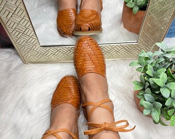 lace up mexican huaraches