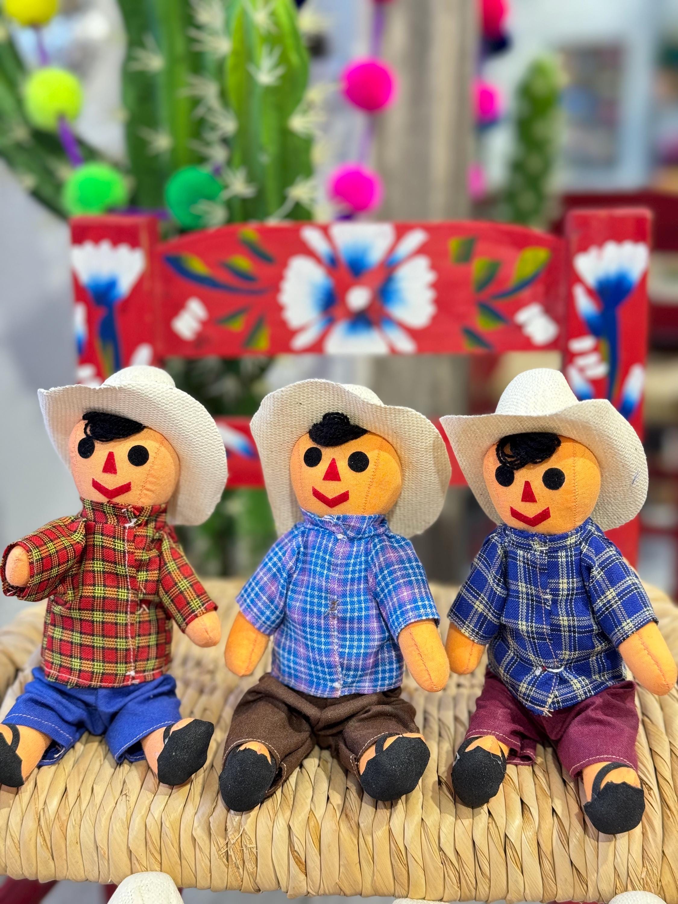 Small Panchito Doll – Traditional Mexican Boy Rag Doll, 7.5 Inch