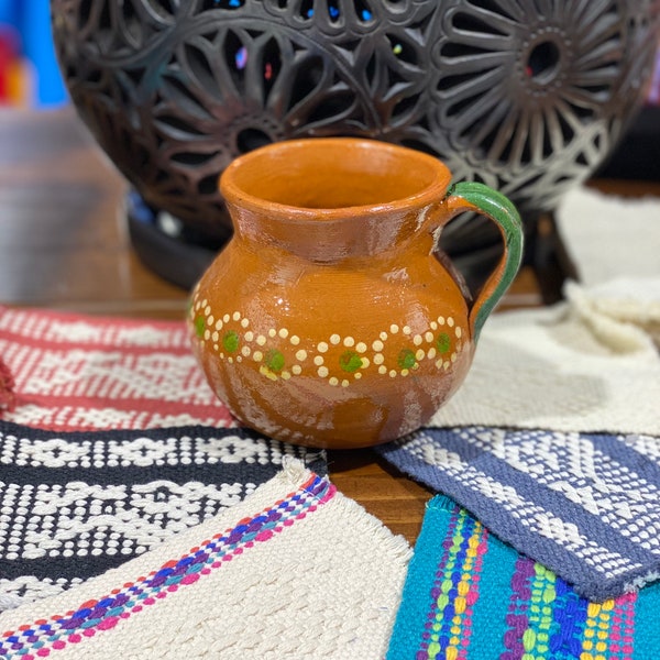 Set of 8 Handwoven Coasters - Handwoven Zapotec Cotton Coasters - Textile Coasters - Mexico - Gift - Dining Table Decor - Coaster Set