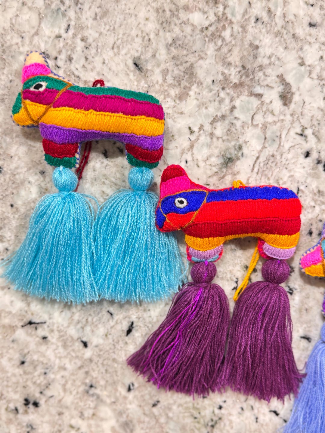 Hand Pinata Piñata Pom Pom Tassel: Hand-embroidered- Ornament - Etsy