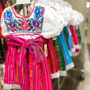 Girl’s Cambaya Set - Baby Girl’s Set - Fiesta Party - Fiesta - Mexican Clothing- First Birthday - Mexican Dress - Dia De La Virgen - Fiesta
