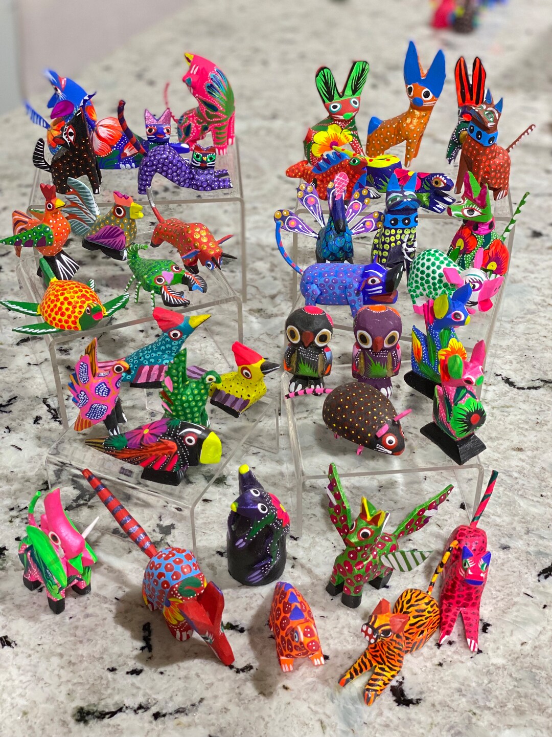 plastic tree 詰合せ■レアもの有り■ Hand Carved Copal Wood Alebrijes: Colorful Spirit Animal Decor - Etsy