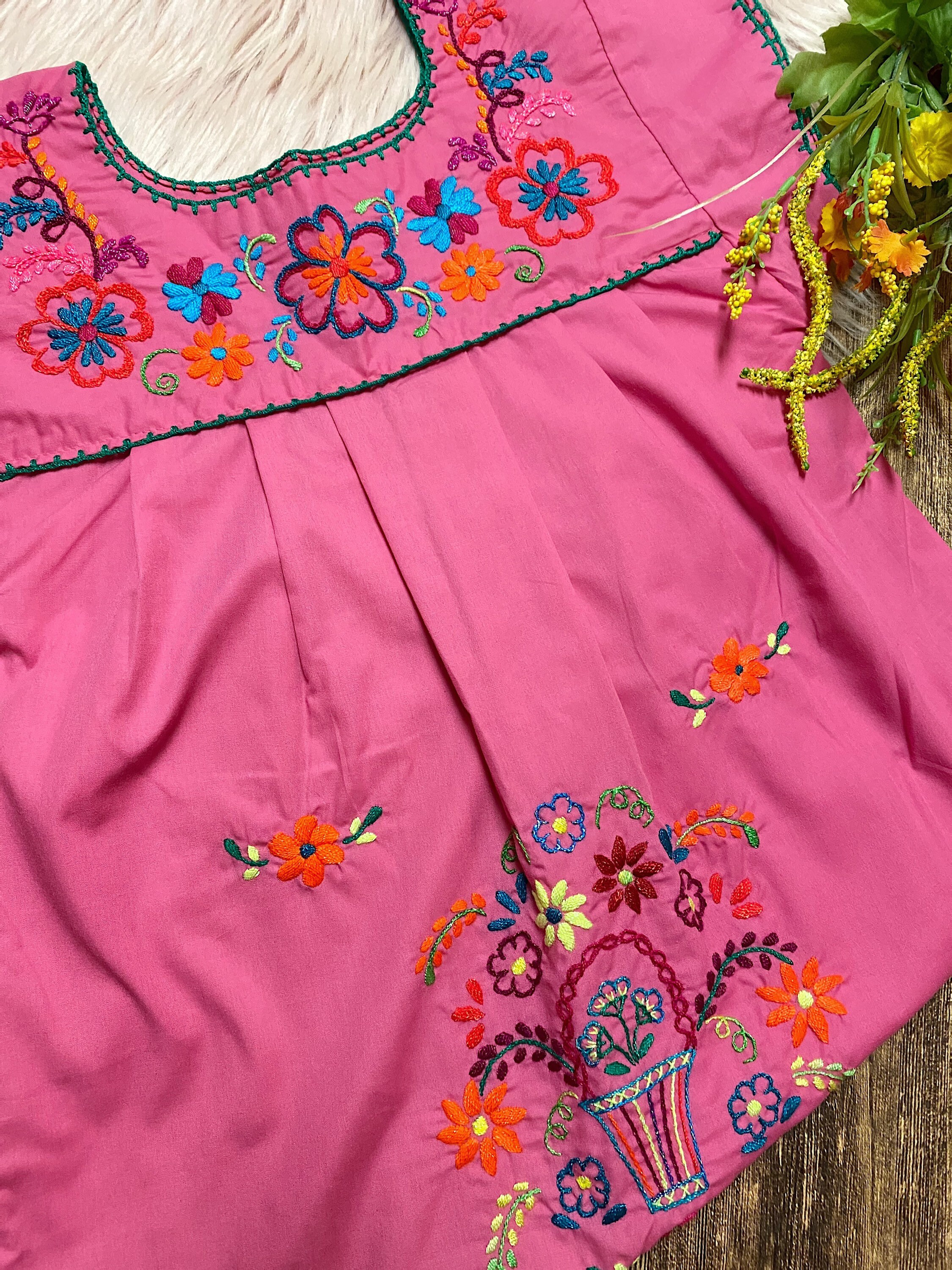 Girls 10 Mexican Puebla Dress Fiesta Dress Birthday | Etsy