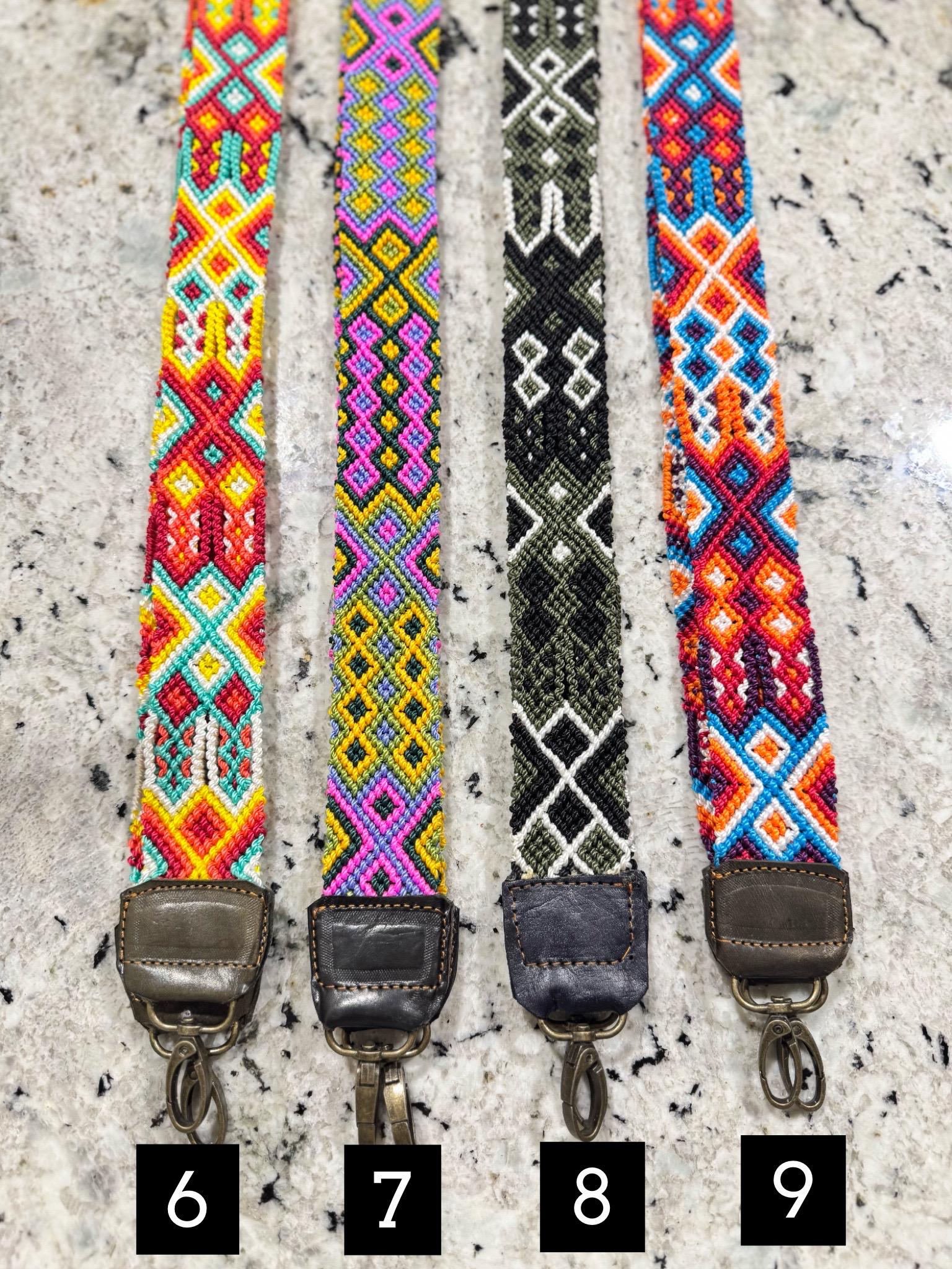 Handwoven Mexican Purse Strap: Colorful Crossbody Bag Strap  display picture 2