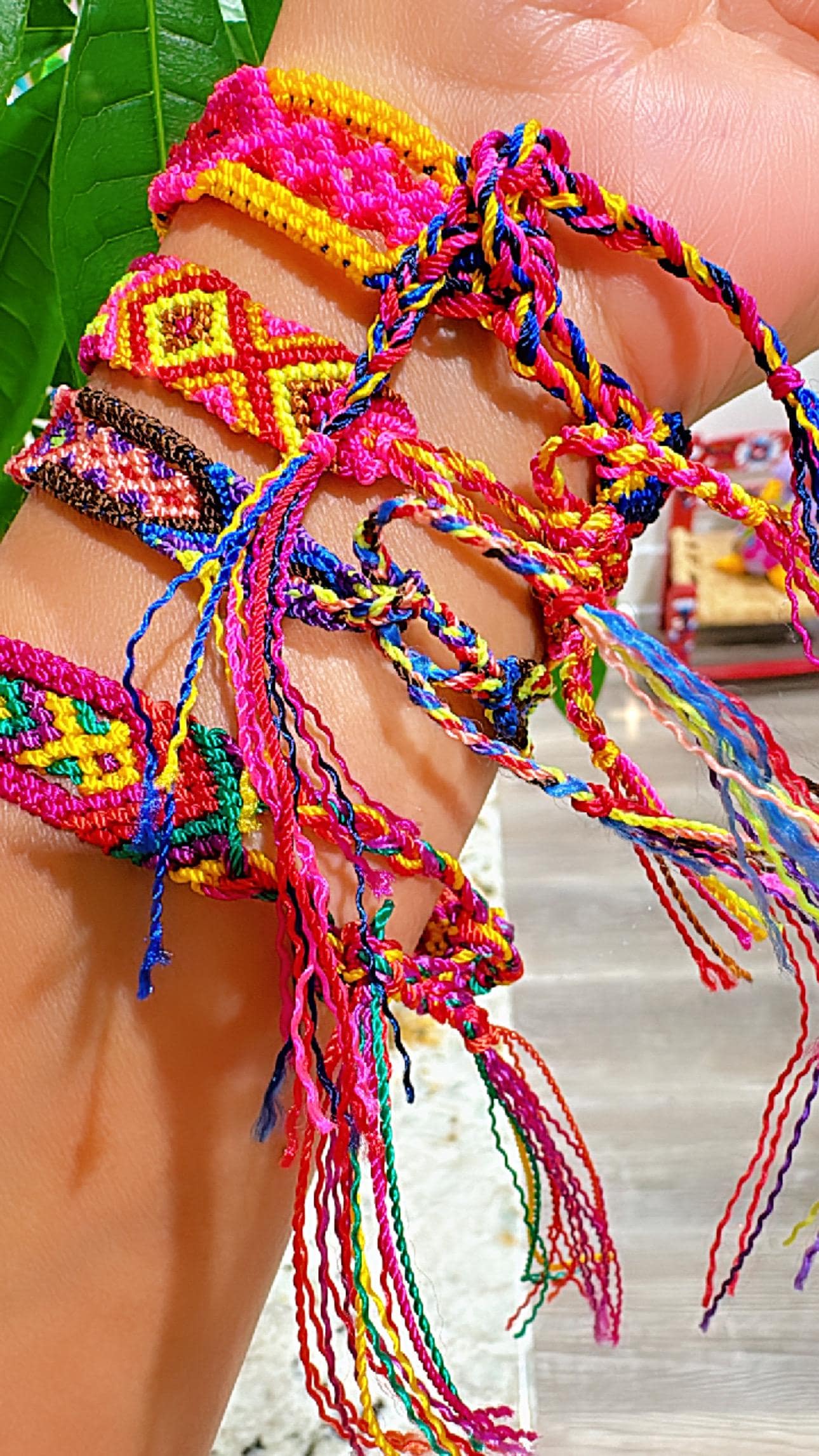 FUGLUS 20 Pièces Bracelet Amitié Bracelets Bracelet Tissu Noeud