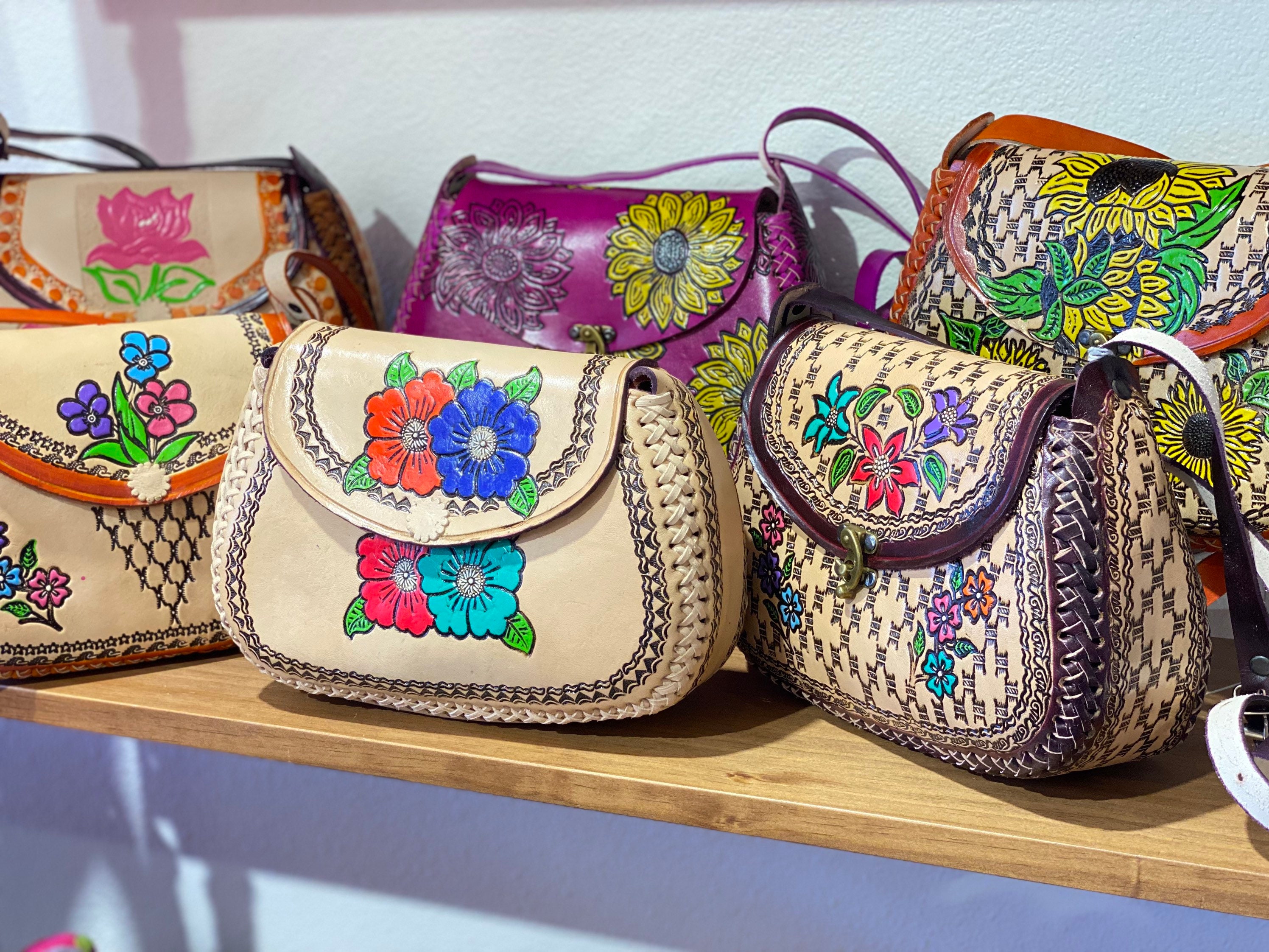 Mexican Cross-stitch Crossbody Mexican Artisanal Bag 