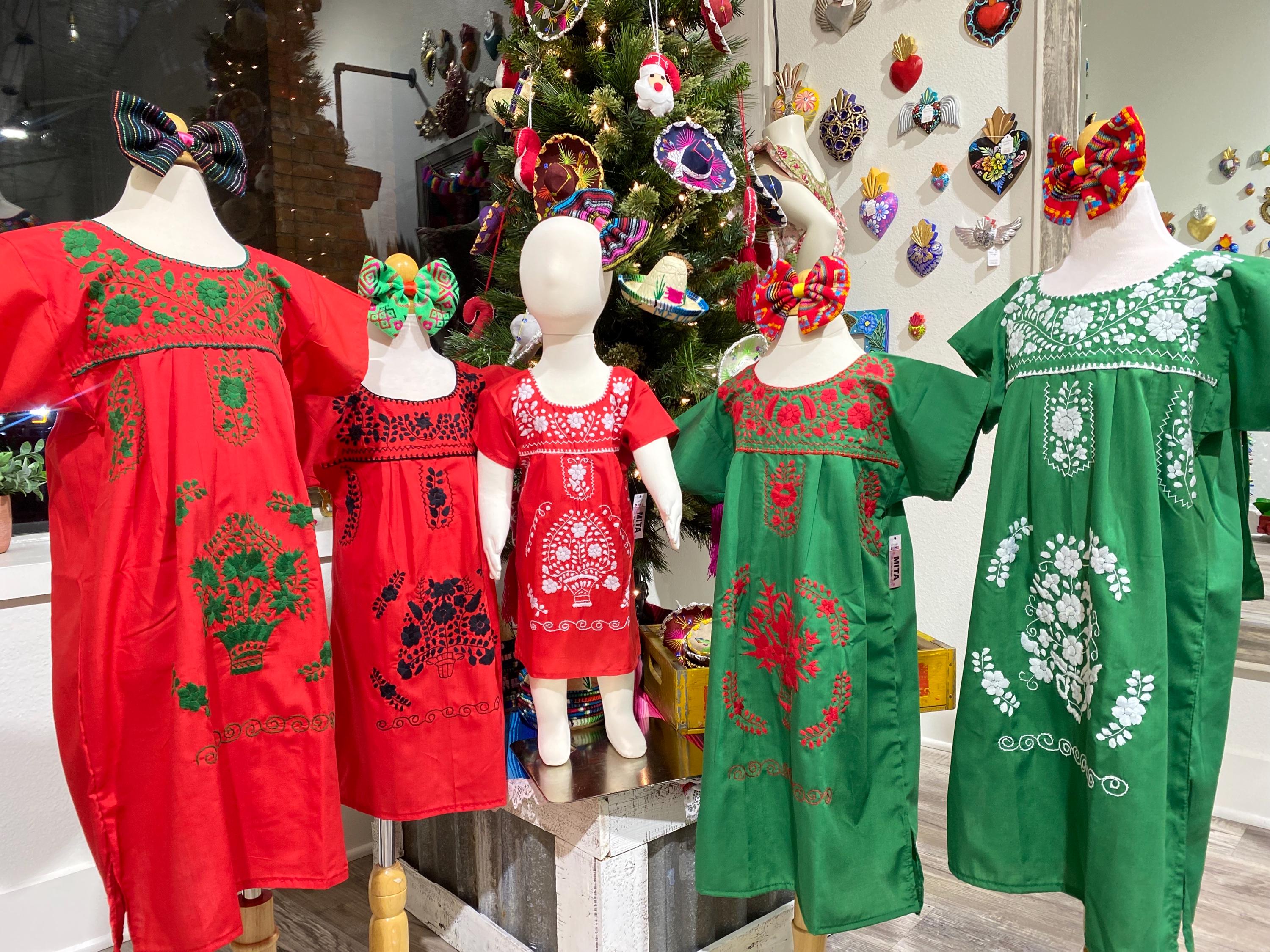 white christmas dresses unik Girl's Fancy Traditional Mexican Cinco De Mayo Fiesta Dress Size –  unik Retail main image 1