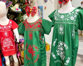 white christmas dresses Girl's Red X Traditional Mexican Cinco De Mayo Fiesta Dress 2-14 – unik  Retail main image 0