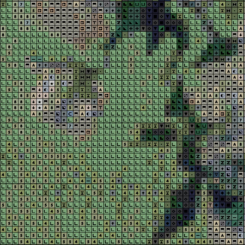 PDF Download Van Gogh Cross Stitch Pattern Van Gogh Roses Counted Cross Stitch Pattern Rose Cross Stitch Impressionist Cross Stitch