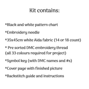 18 Count Cross Stitch Kit, Superheroes Character Collection, 14 or 18 Count Available Fabric, Thread, Needle and Pattern Chart Included image 5