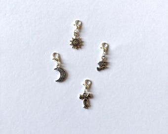 Add-On Charms for Charm Bracelet, Clip On Charms, Choose Your Own Charms, Silver Plated, Silver Tone, Personalised Charm Gift, Lobster Clasp