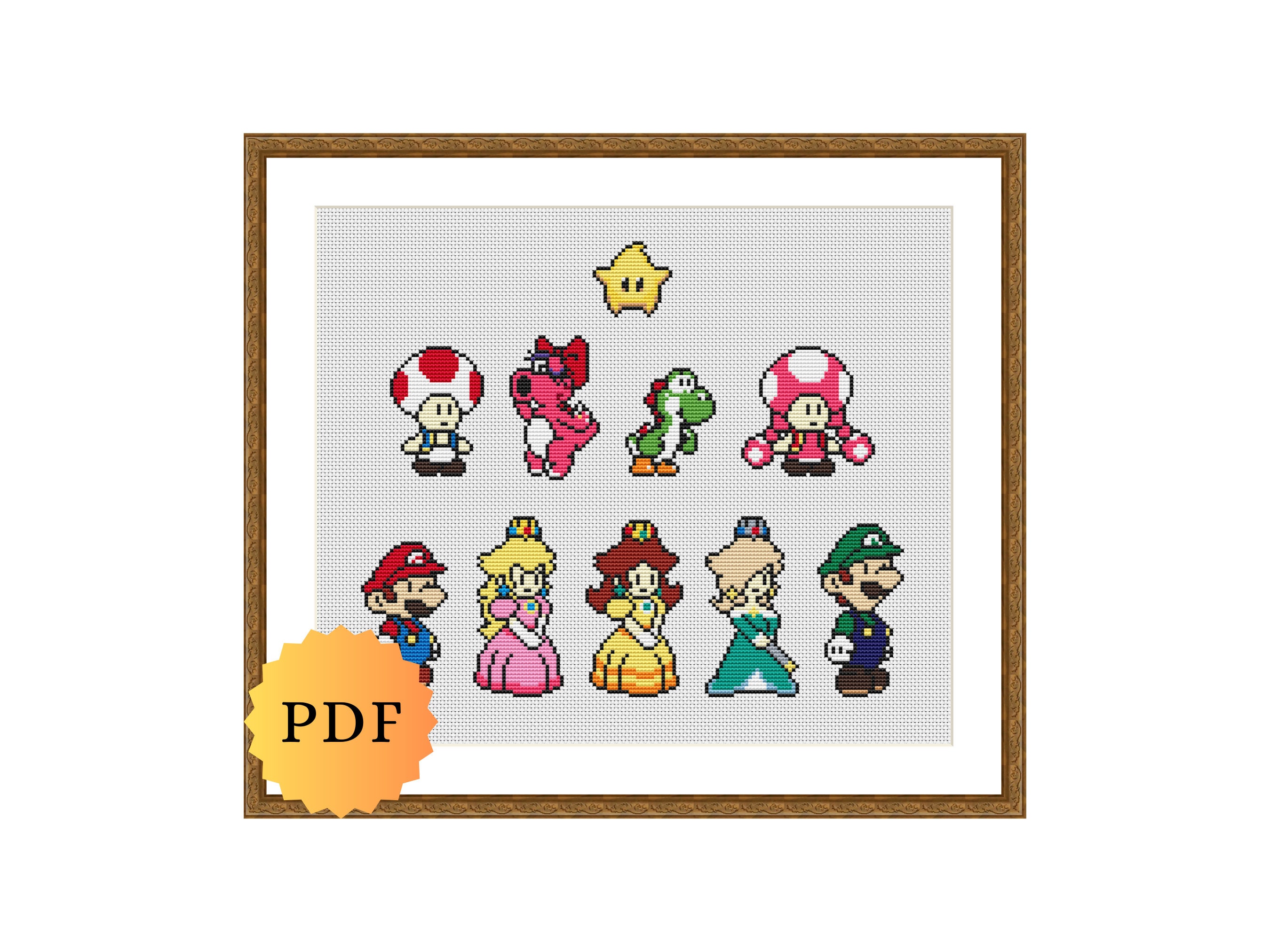 クロスステッチのサンプル、ミニキャラクターコレクション クロスステッチのサンプル、ミニキャラクターコレクション